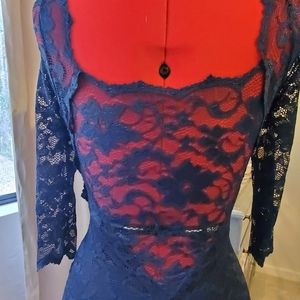 Amy Childs blue lace dress size usa 2